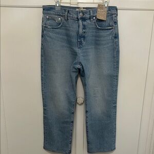 Madewell Women’s 90’s Straight High Rise Fitted Jeans